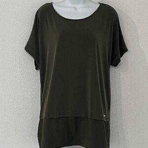 Calvin Klein Olive Green Women's Top Size L